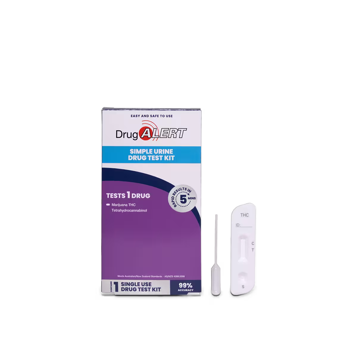Drug Alert Urine Marijuana Kit Single