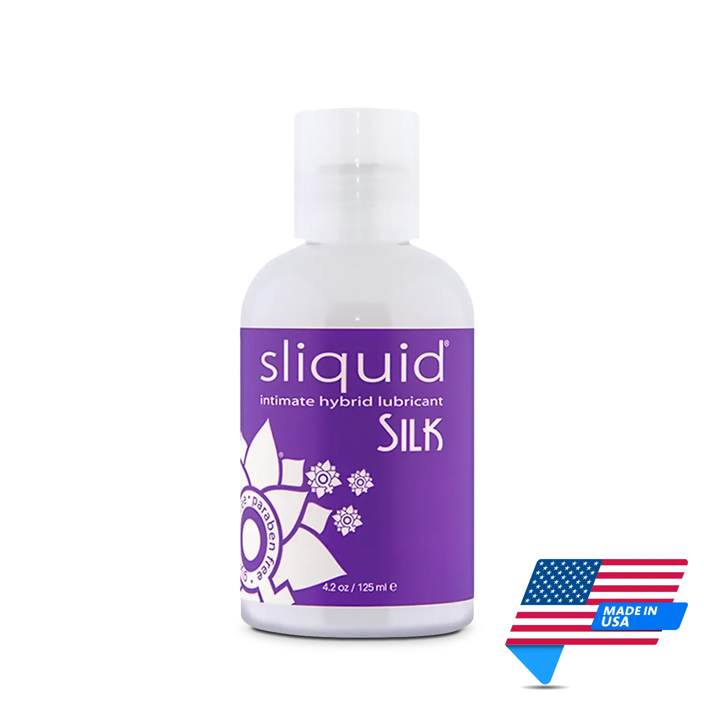Sliquid Silk Naturals Intimate Hybrid Lubricant 125ml | Made in USA | Mens Health Downunder