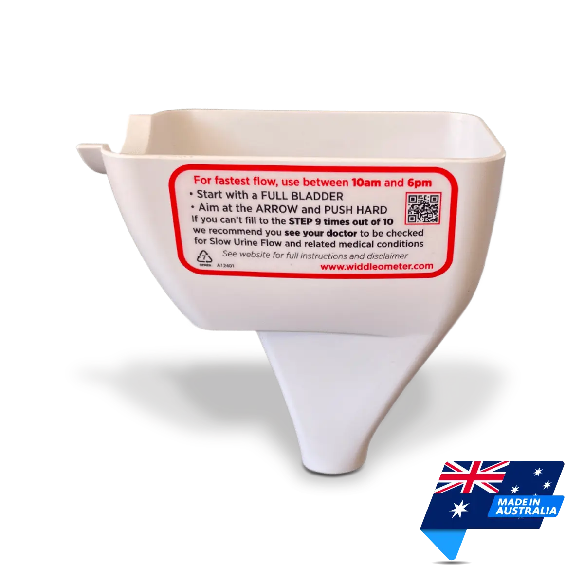 Widdleometer Urine Flow Test | Made in Australia | Mens Health Downunder